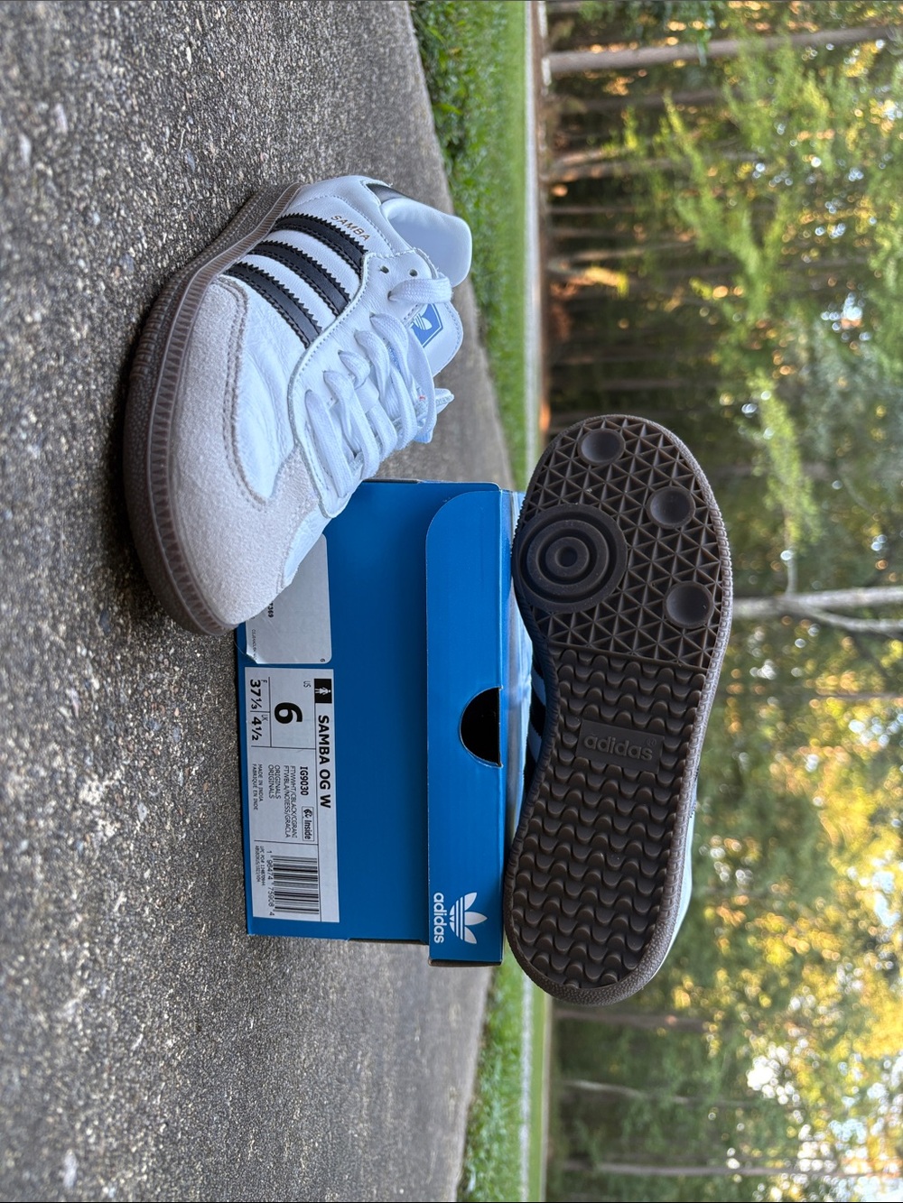 adidas Kids White and Black Samba Sneakers